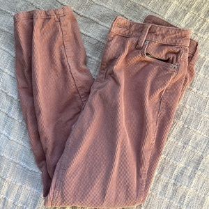 Urban Outfitters BDG High Waisted Pink Corduroy Pants